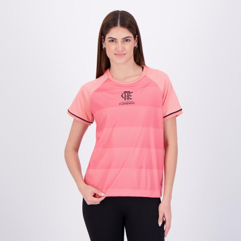 Camisa Flamengo Frequência Feminina Rosa - Braziline - Camisa de